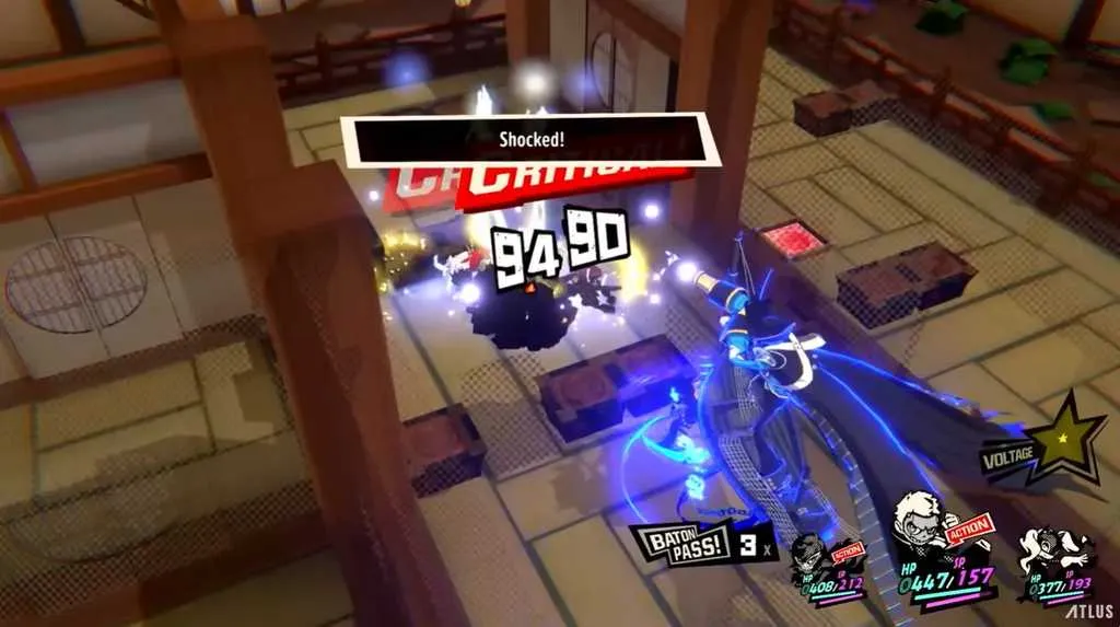 Persona 5 Tactica gameplay